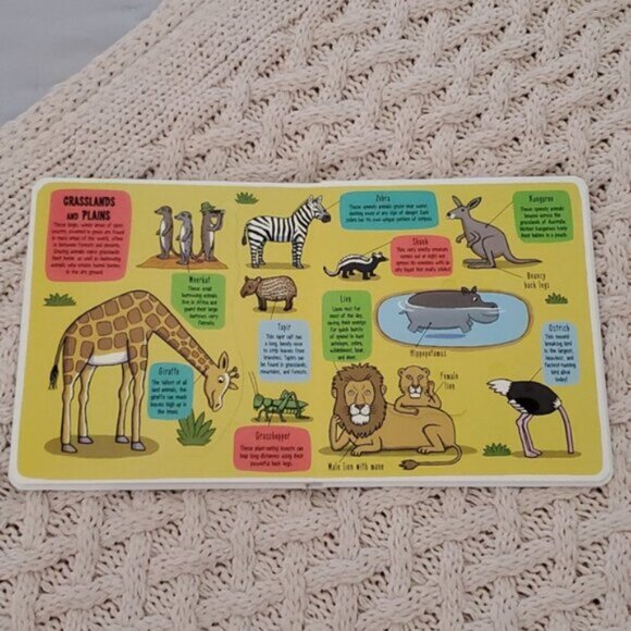 New "Little Explorers: The Animal World" Flap Board Book - Picture 9 of 14